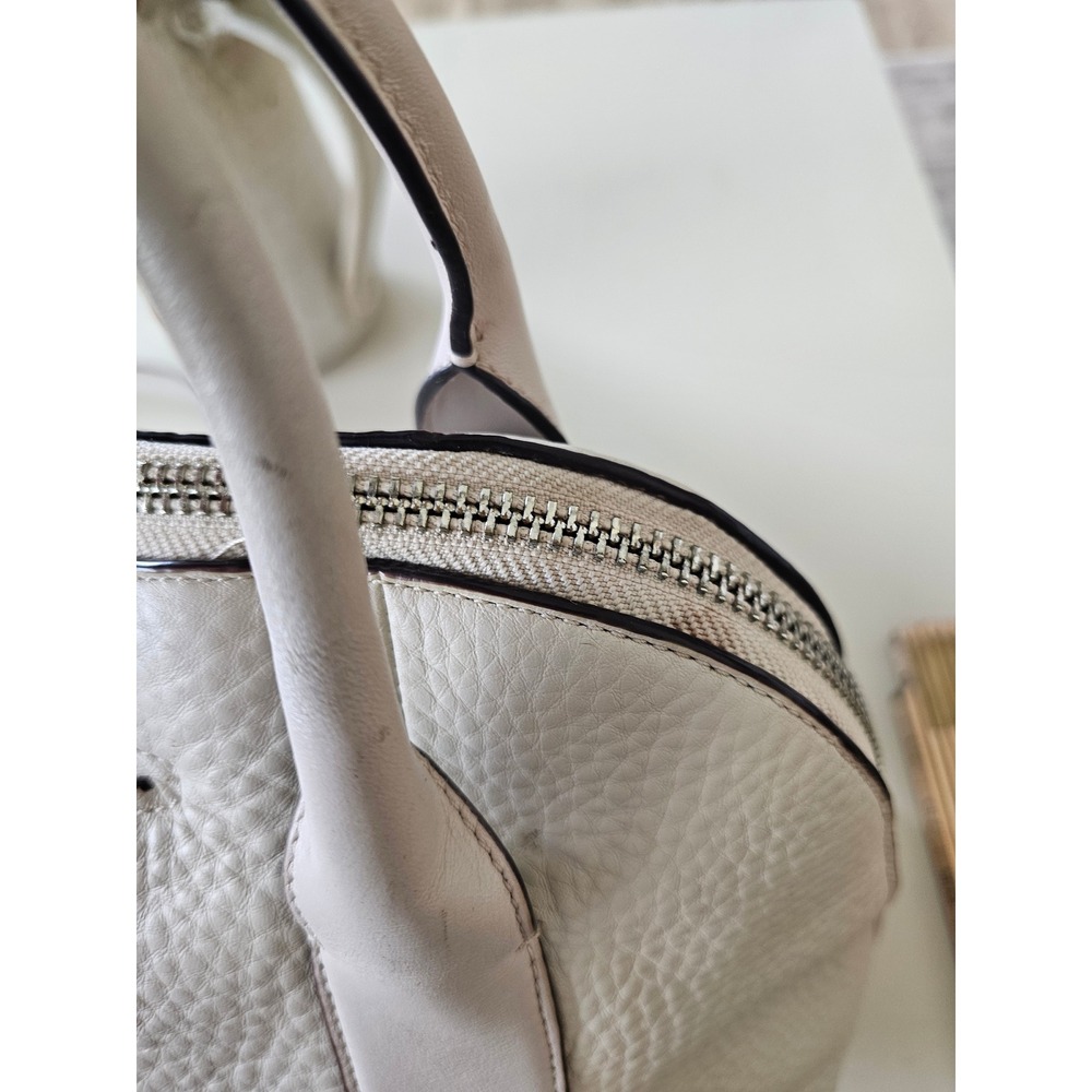 Coach Bleecker Preston Satchel Large Cream Zipper Satchel Crossbody Bag - Picture 10 of 16